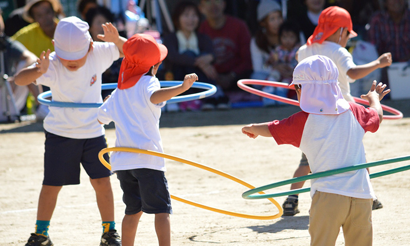 運動会のフラフープ